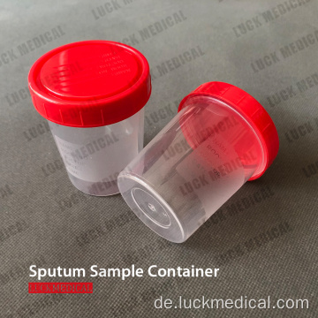 Covid Test Sputum Collection Cup mit Deckel